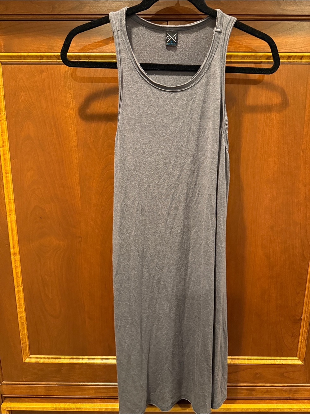 Gentle Fawn Gray Sleeveless Maxi Tank Dress